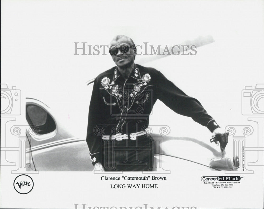 1996 Press Photo Actor Clarence Brown In &quot;Long Way Home&quot; - Historic Images