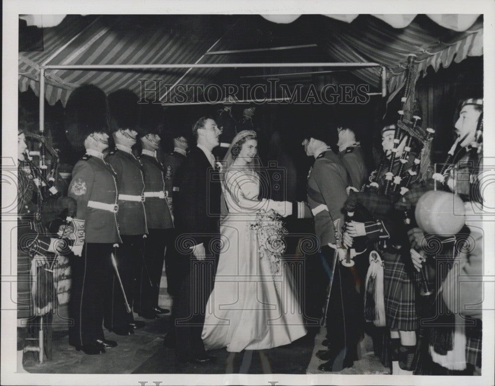 1952 Press Photo Wedding of Lady Caroline Child Villiers, Viscount Melgund - Historic Images