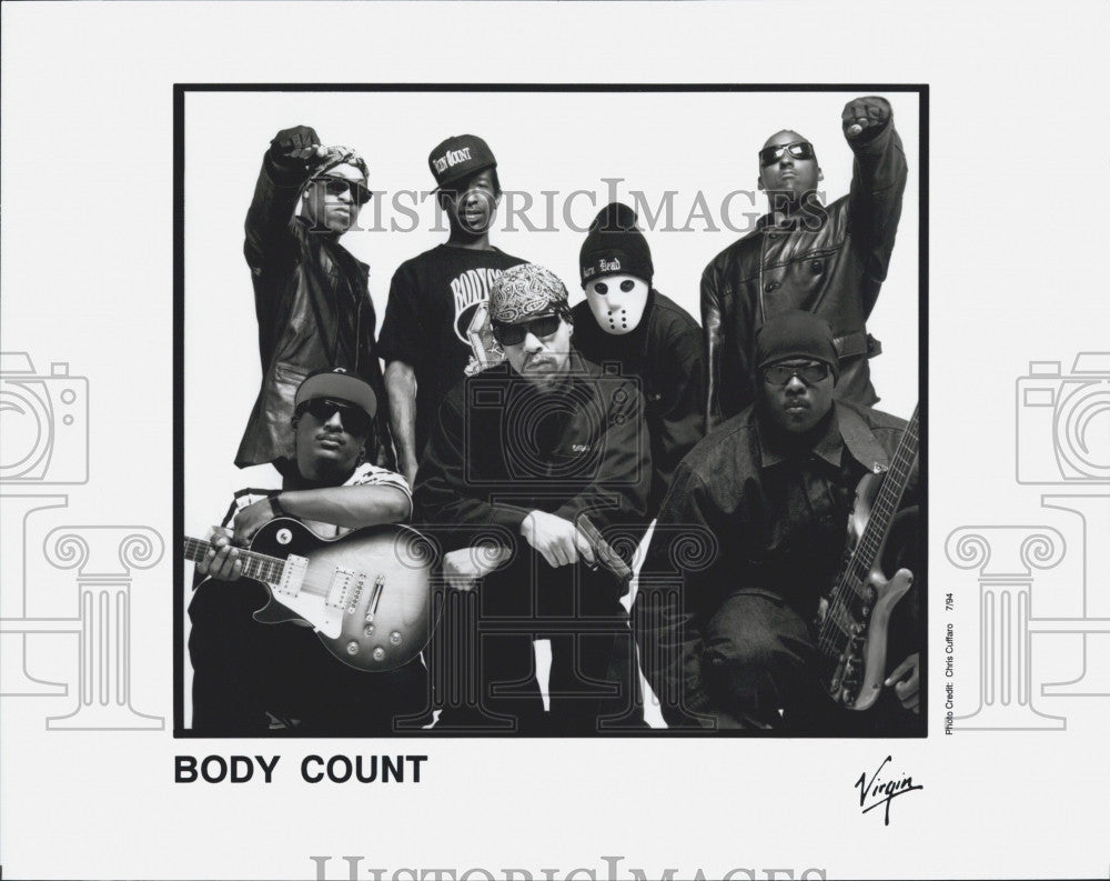 1994 Press Photo Music group &quot;Body Count&quot; on Virgin  label - Historic Images