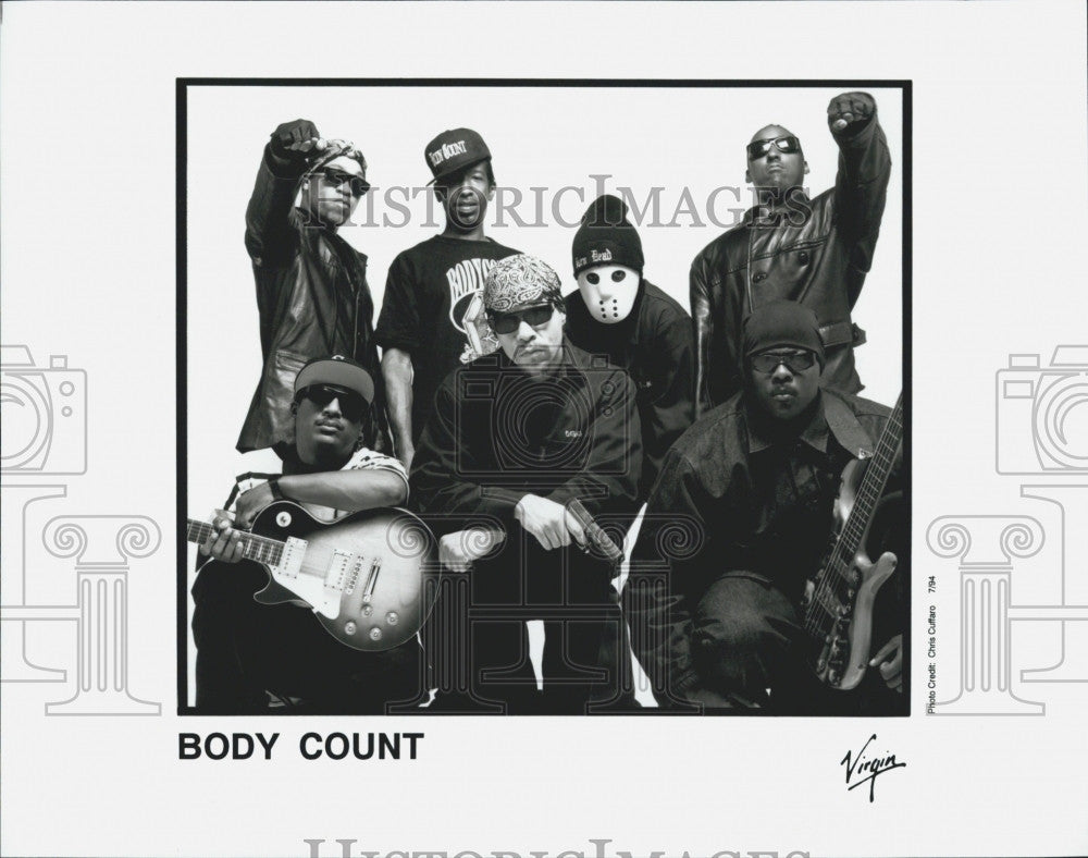 1994 Press Photo Music group &quot;Body Count&quot; on Virgin  label - Historic Images