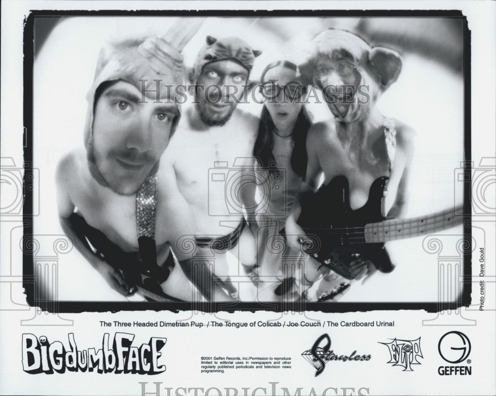 2001 Press Photo Musical Band &quot;Big Dumb Face&quot; Formed By Wes and Scott Borland - Historic Images