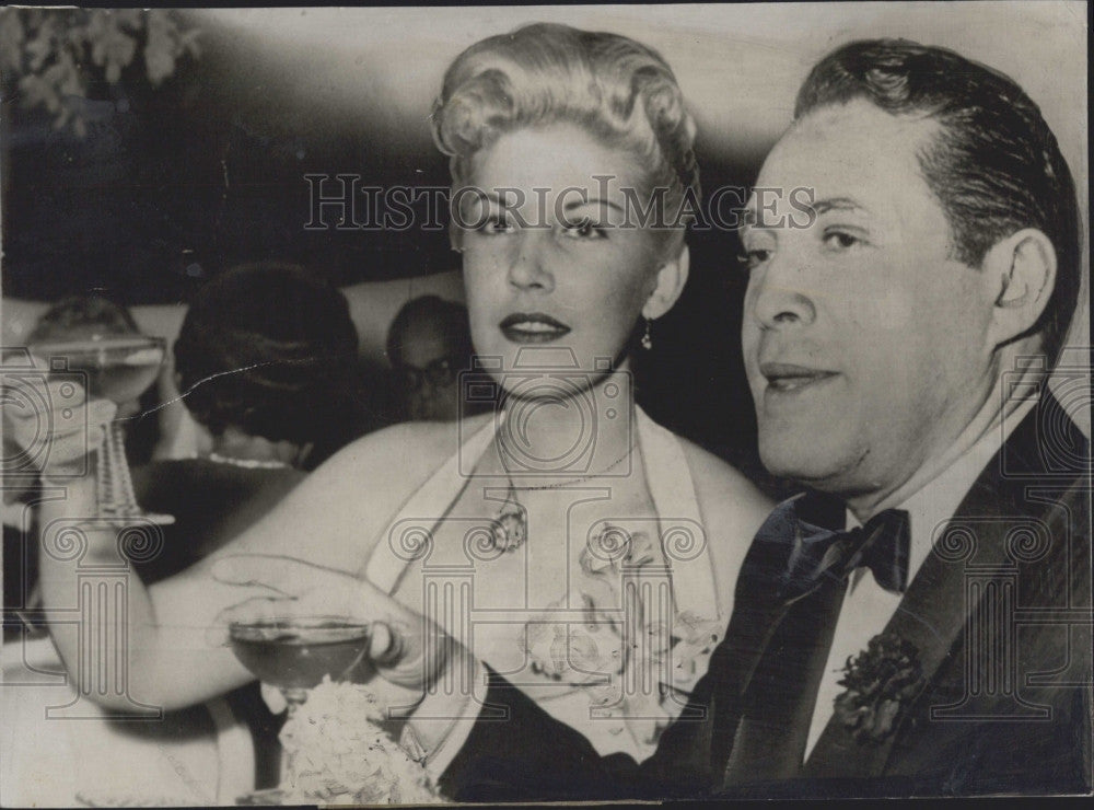 Press Photo Serge Rubinstein, Millionaire With Date - Historic Images