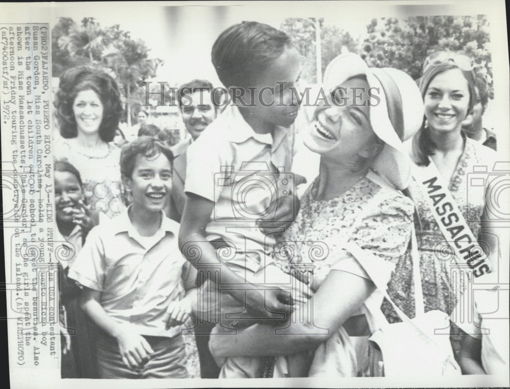 1972 Press Photo Miss USA contestant Susan Gordon in Puerto Rico - Historic Images