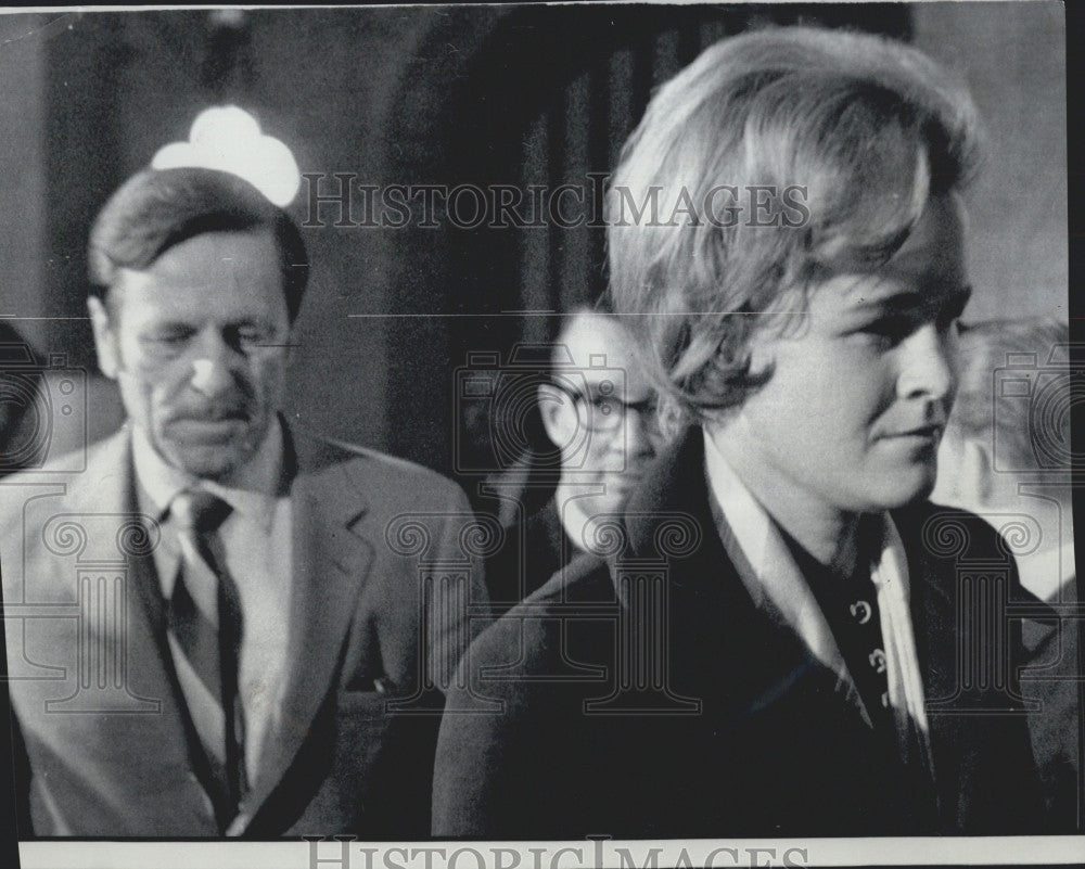 1969 Press Photo Margaret Carroll at Kopechne autopsy hearing in Mass. - Historic Images