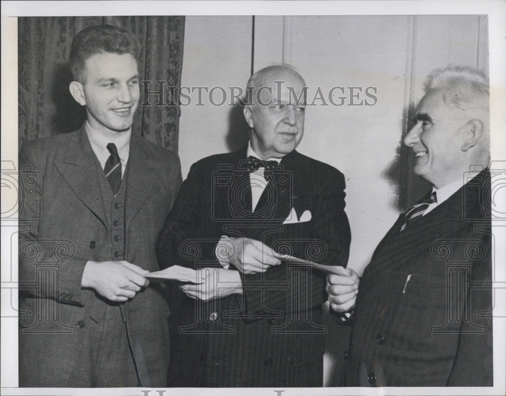 1952 Press Photo Us Amb to Britain W Gifford, Capt D Parker &amp; K Dancy - Historic Images