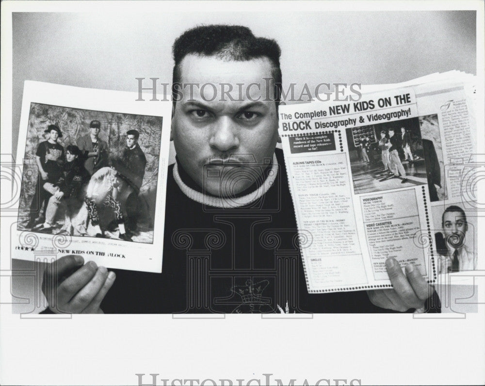 1991 Press Photo Songwriter James Cappra For Band New Kids On The Block - Historic Images