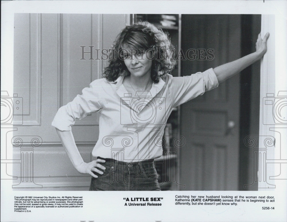 1982 Press Photo Actress Kate Capshaw As Katherine In &quot;A Little Sex&quot; - Historic Images