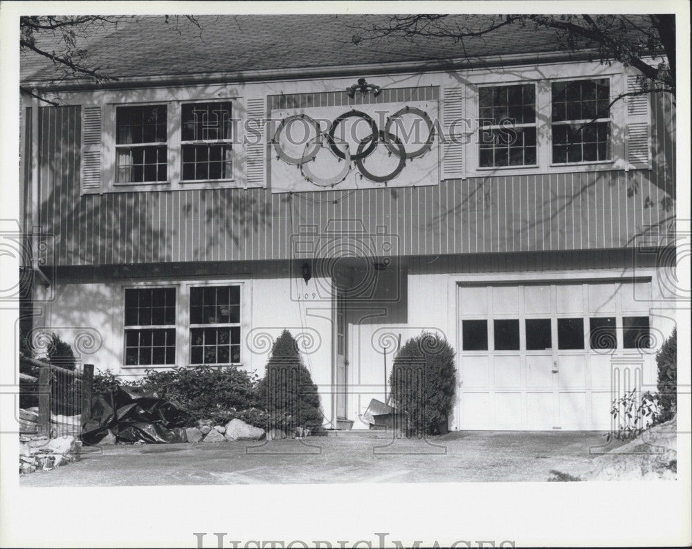 1984 Press Photo Olympians Carruthers Home in Burlington - Historic Images