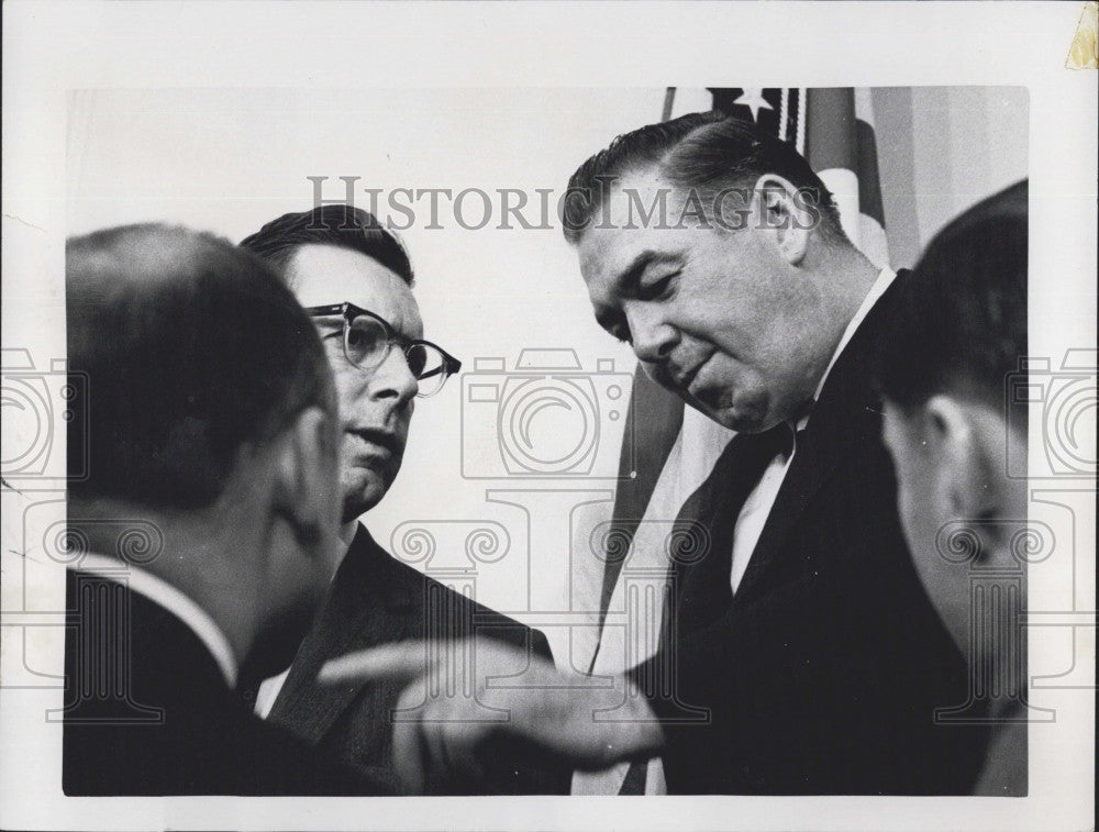 1962 Press Photo House Speaker John F. Thompson, attorney Harris Reynolds - Historic Images