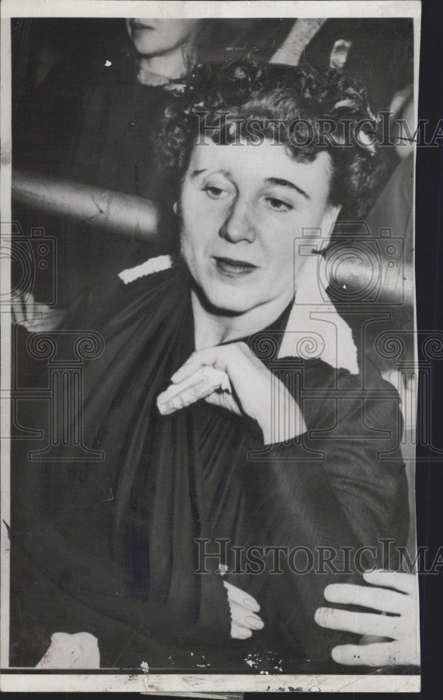 1958 Press Photo Mrs.Connie Nicholas charged with premeditated murder. - Historic Images