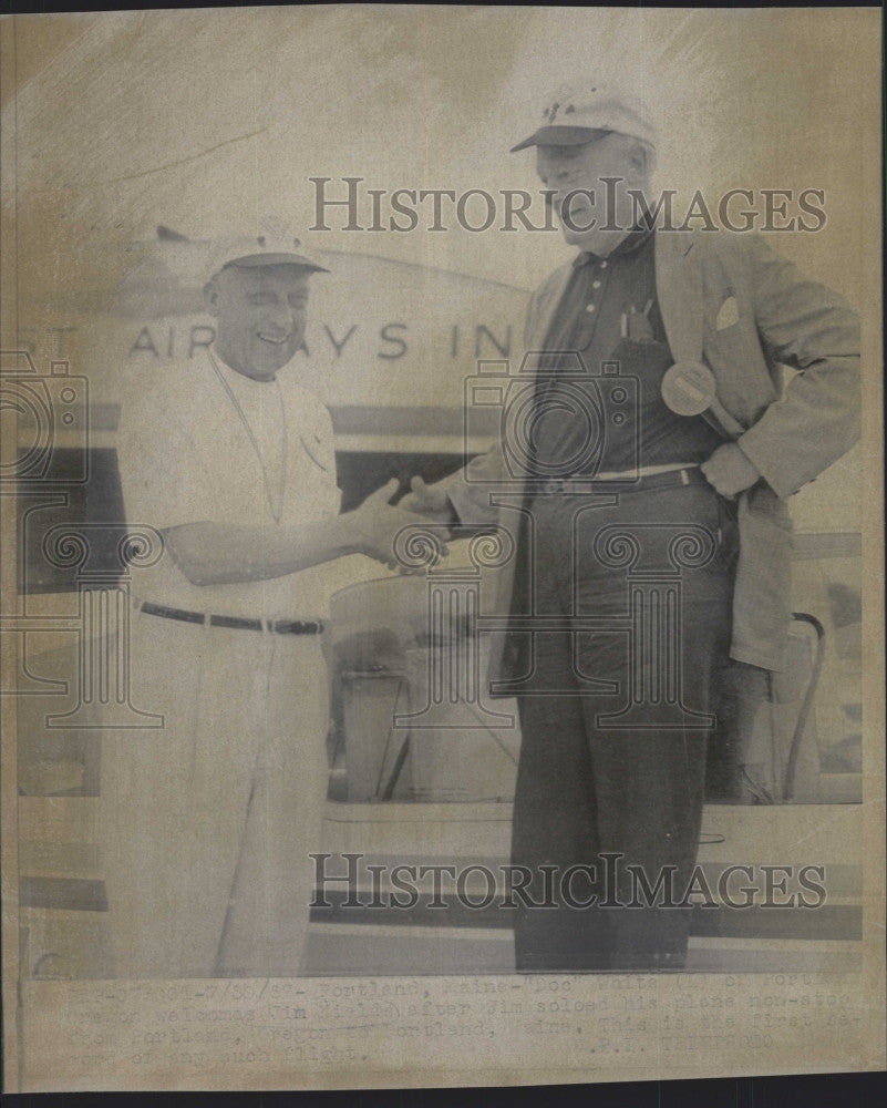 1967 Press Photo Doc White and Jim Fields. - Historic Images