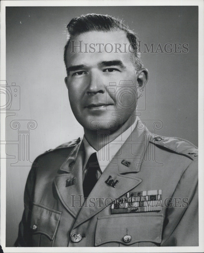 1959 Press Photo Col. C. T. Newton, US Army District Engineer, LA - Historic Images