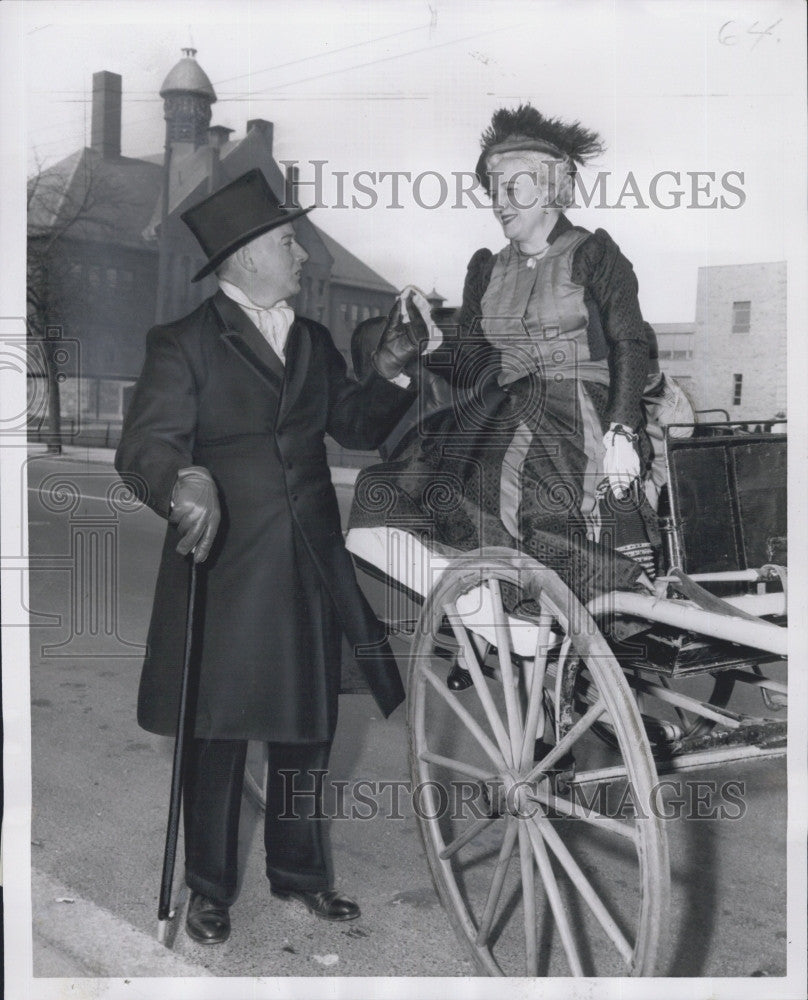 1957 Press Photo Centennial Celebration Maplewood Methodist Church Mayor Newman - Historic Images