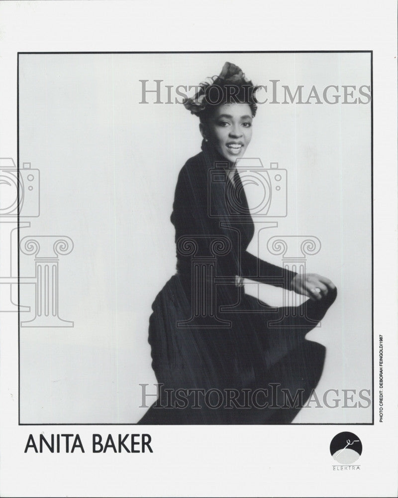 Press Photo Anita Baker American R&amp;B/soul jazz singer-songwriter. - Historic Images