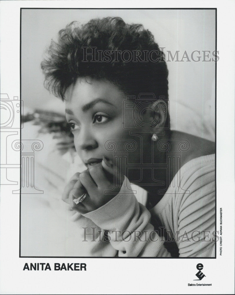 Press Photo Anita Baker American R&amp;B/soul jazz singer-songwriter. - Historic Images