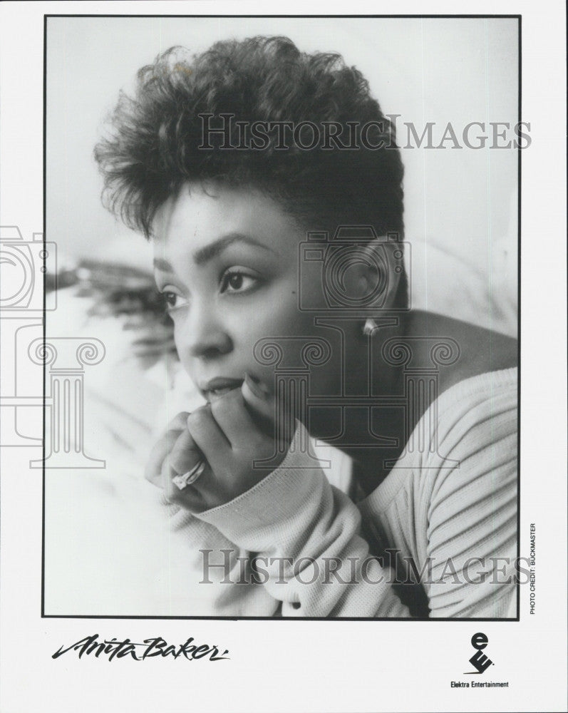 Press Photo Anita Baker American R&amp;B/soul jazz singer-songwriter. - Historic Images