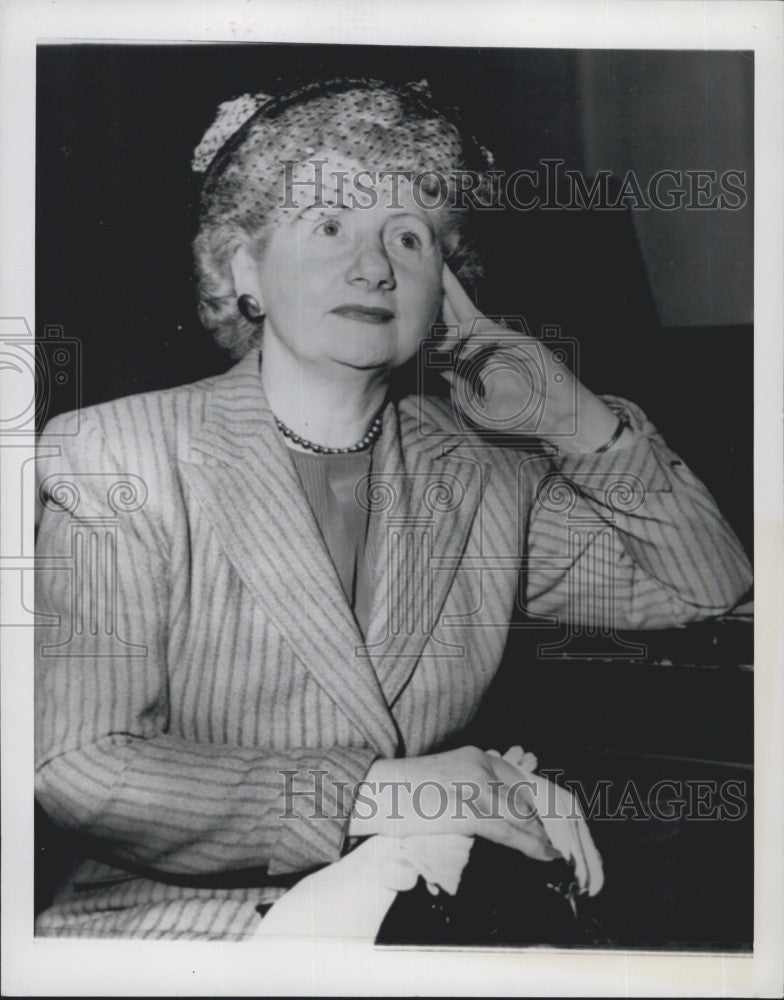 1949 Press Photo Olive Arnold, Ex-Wife of Actor Edward Arnold - Historic Images