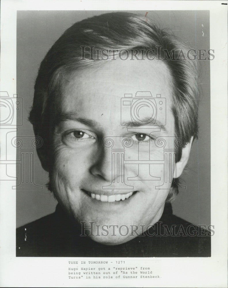 Press Photo Actor Hugo Napier - Historic Images