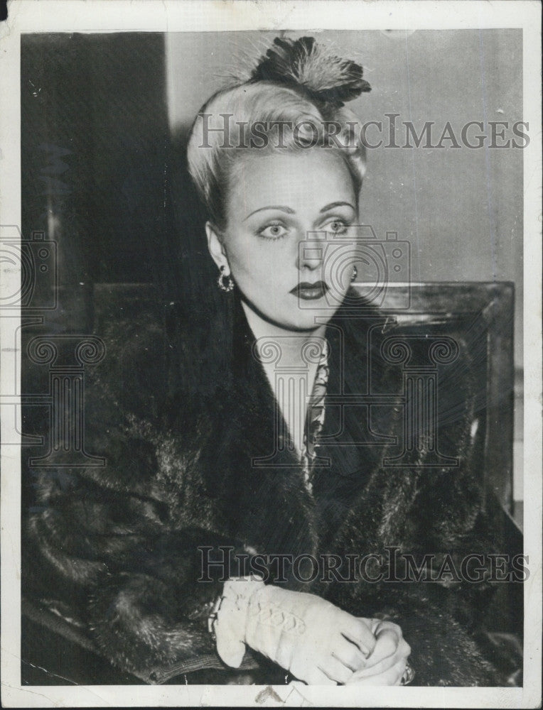 1944 Press Photo Dorothy Walker, First Wife of Joe DiMaggio - Historic Images