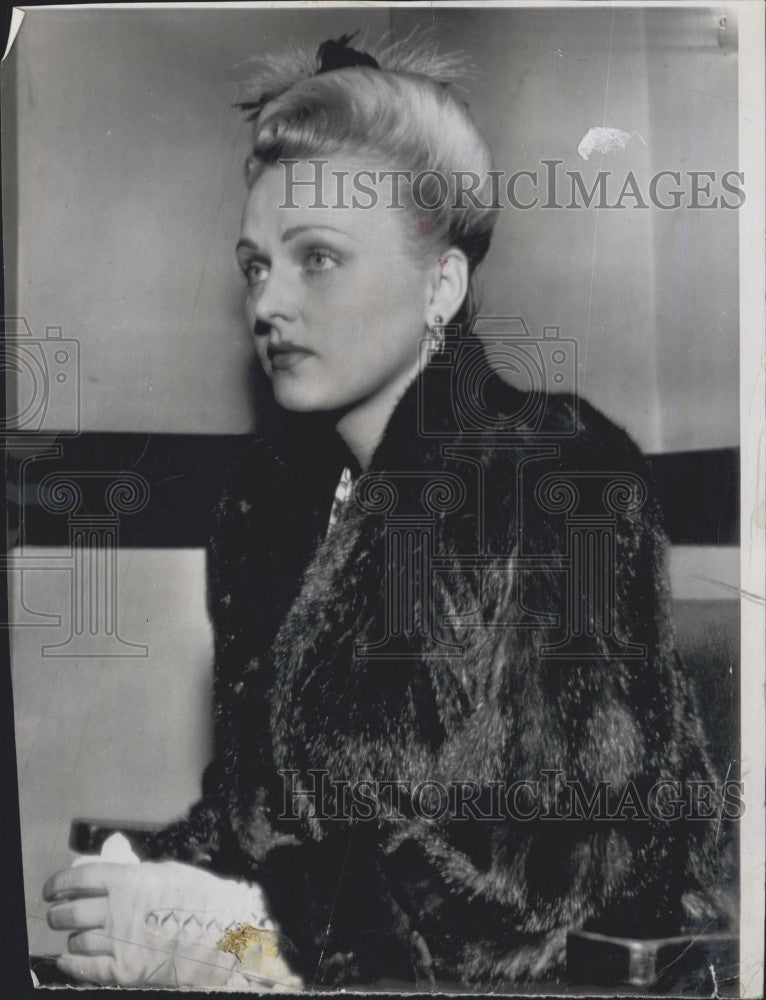 1944 Press Photo Dorothy Walker, First Wife of Joe DiMaggio - Historic Images