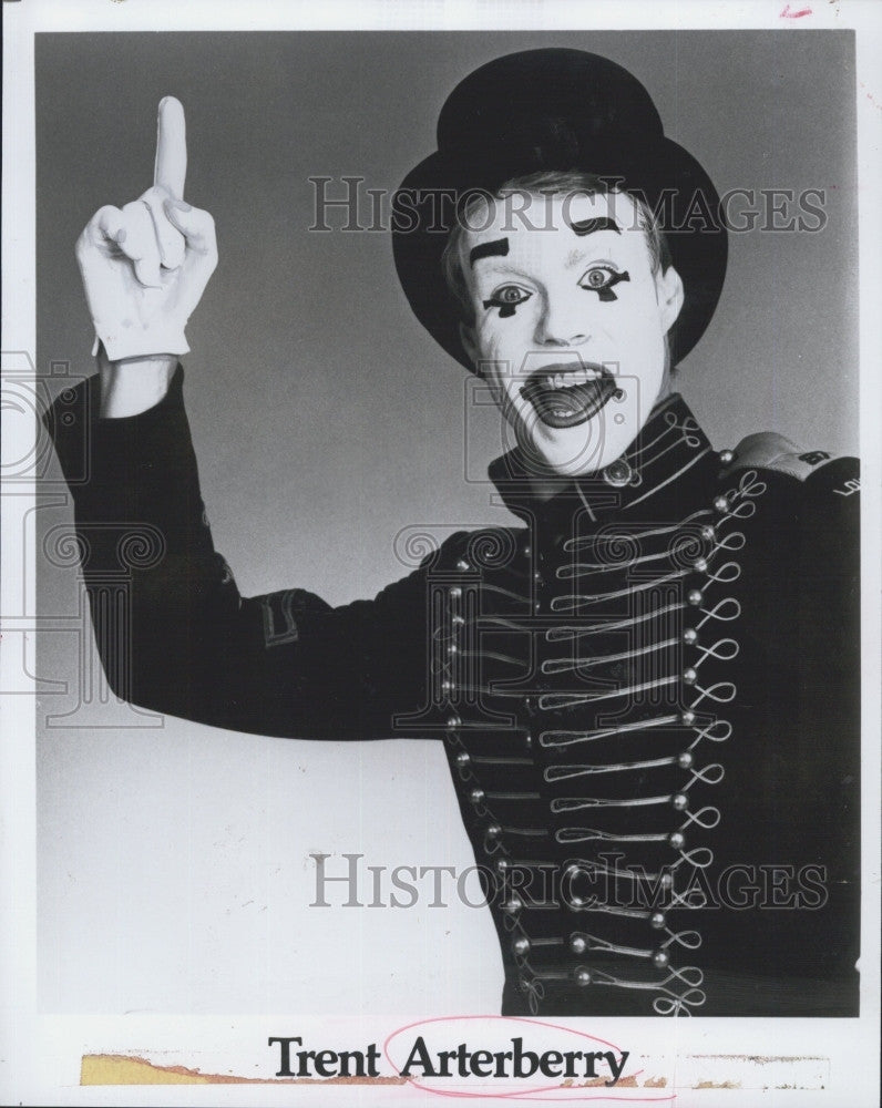 Press Photo Mime Artist Trent Arterberry - Historic Images