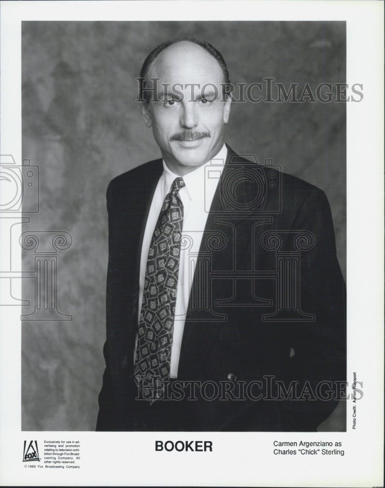 1988 Press Photo Carmen Argenziano in &quot;Booker&quot; - Historic Images