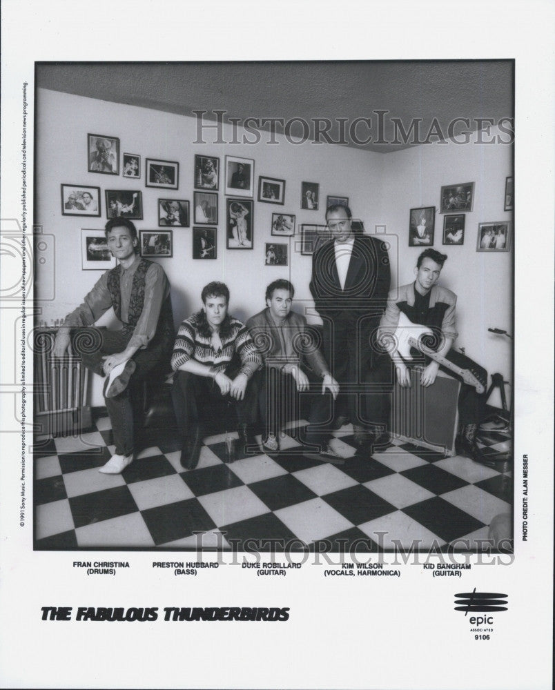 1991 Press Photo Popular Musicians The Fabulous Thunderbirds - Historic Images