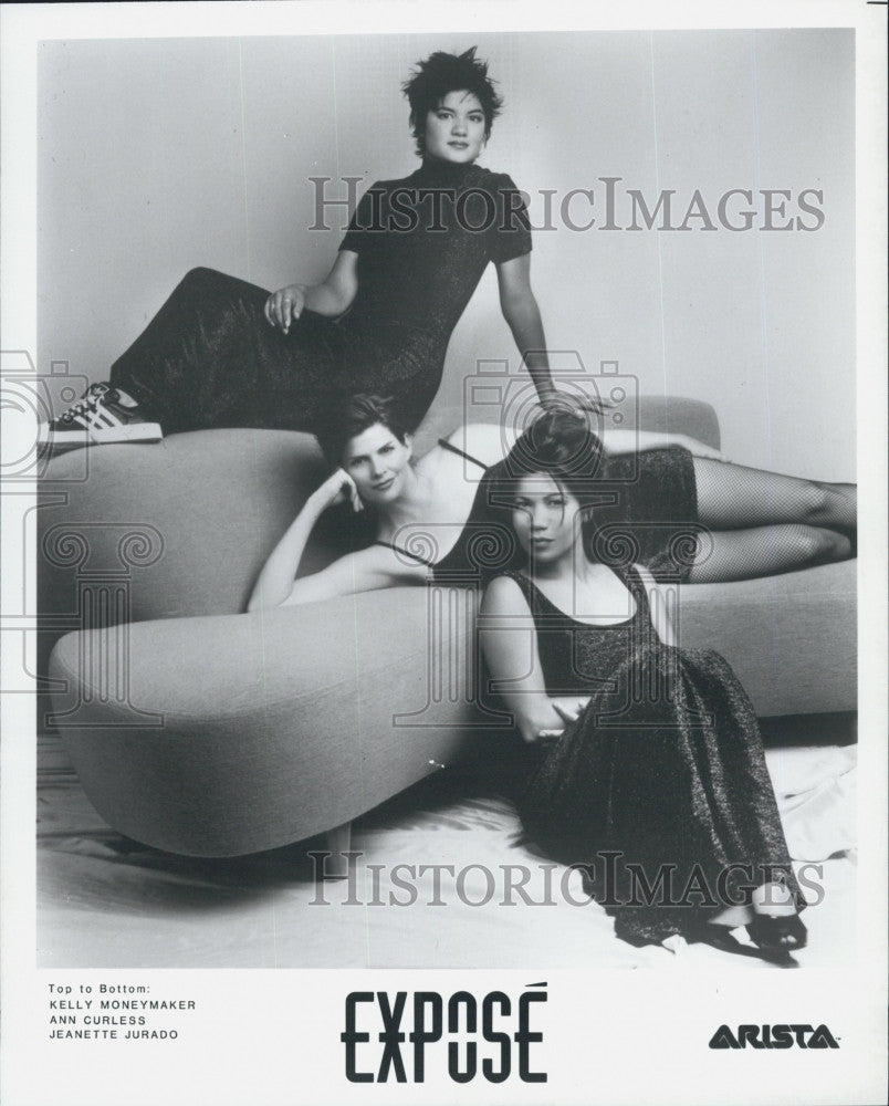 Press Photo  Ann Curless, Kelly Moneymaker Jeanette Jurado of &quot;Expose&quot; - Historic Images