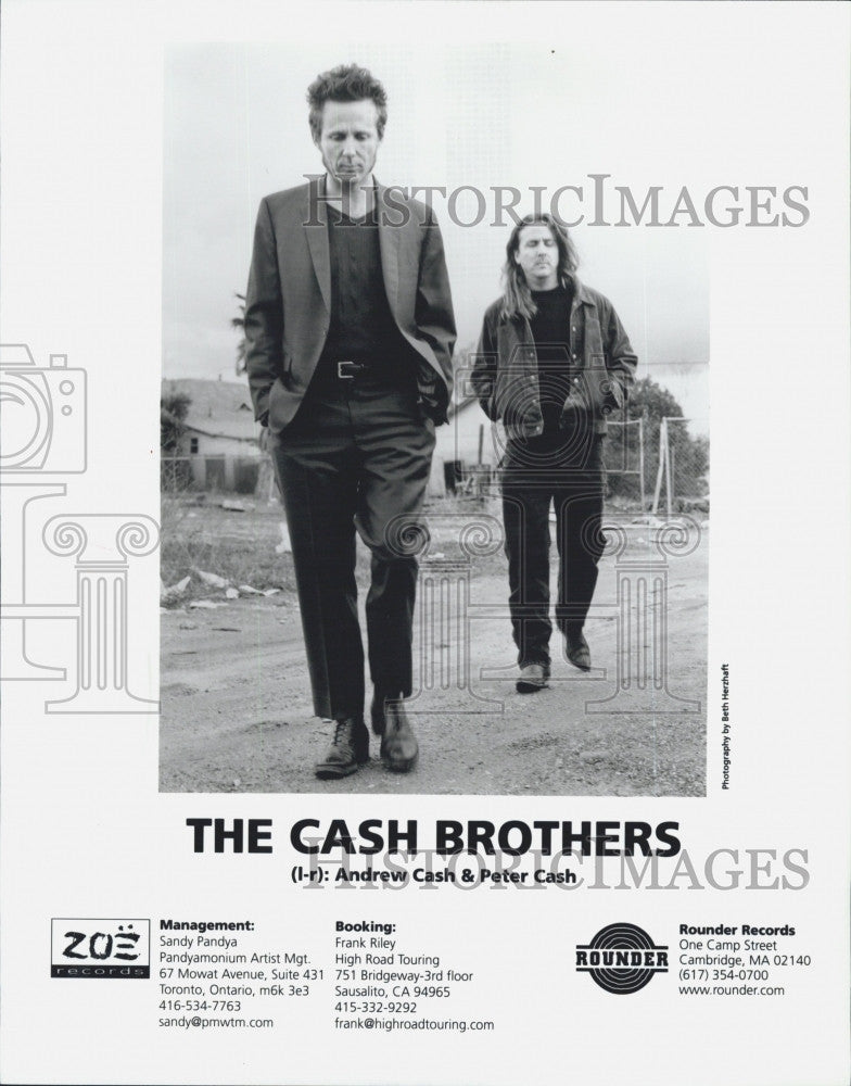 Press Photo Musical Group The Cash Brothers Andrew Cash Peter Cash - Historic Images