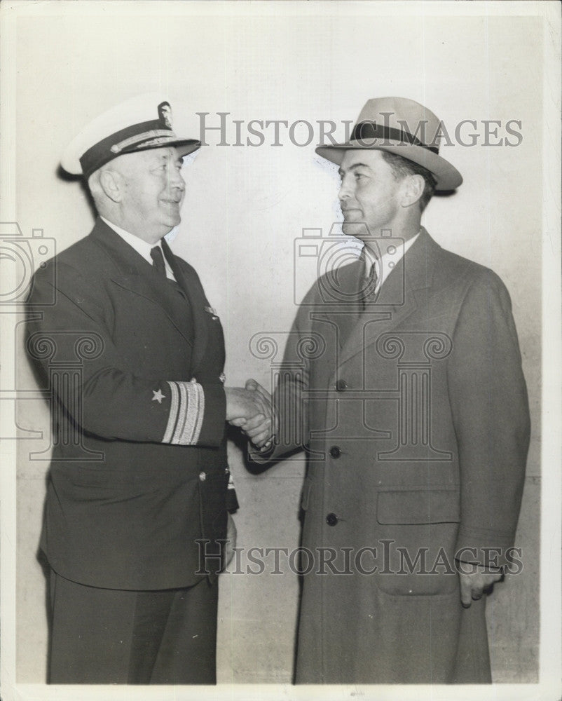 1942 Press Photo Congressman Joseph E Casey Ranking Member House Naval - Historic Images