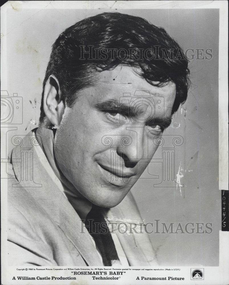 1968 Press Photo Actor John Cassavetes Starring In Film "Rosemary's Baby" - Historic Images