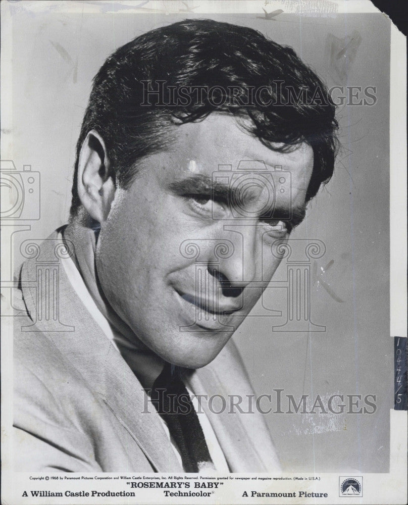 1968 Press Photo Actor John Cassavetes in "Rosemary's Baby" - Historic Images