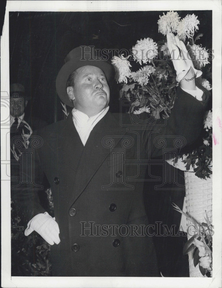 1940 Press Photo Actress Jack Oakie Broadway Opening Movie The Dictator - Historic Images