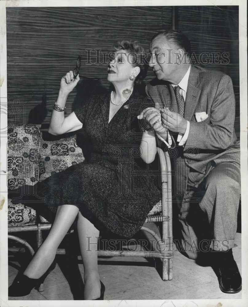 1957 Press Photo Actress Majorie Gateson &amp; Melville Cooper In &quot;Thieves&quot; - Historic Images