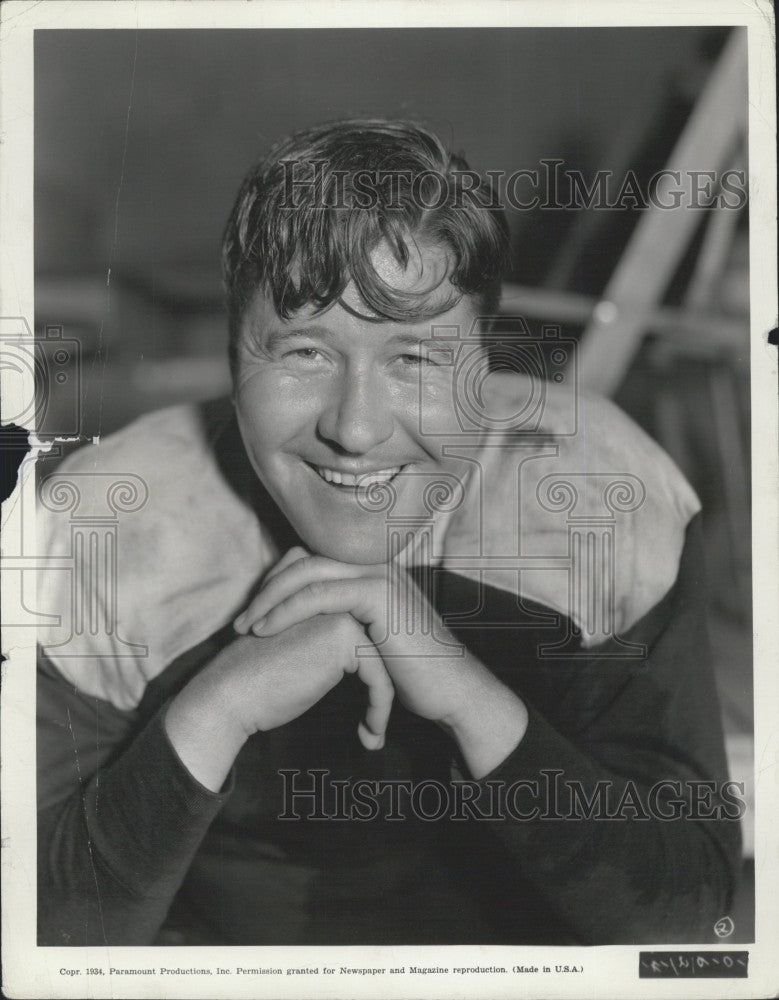 1935 Press Photo Actor Jack Oakie - Historic Images
