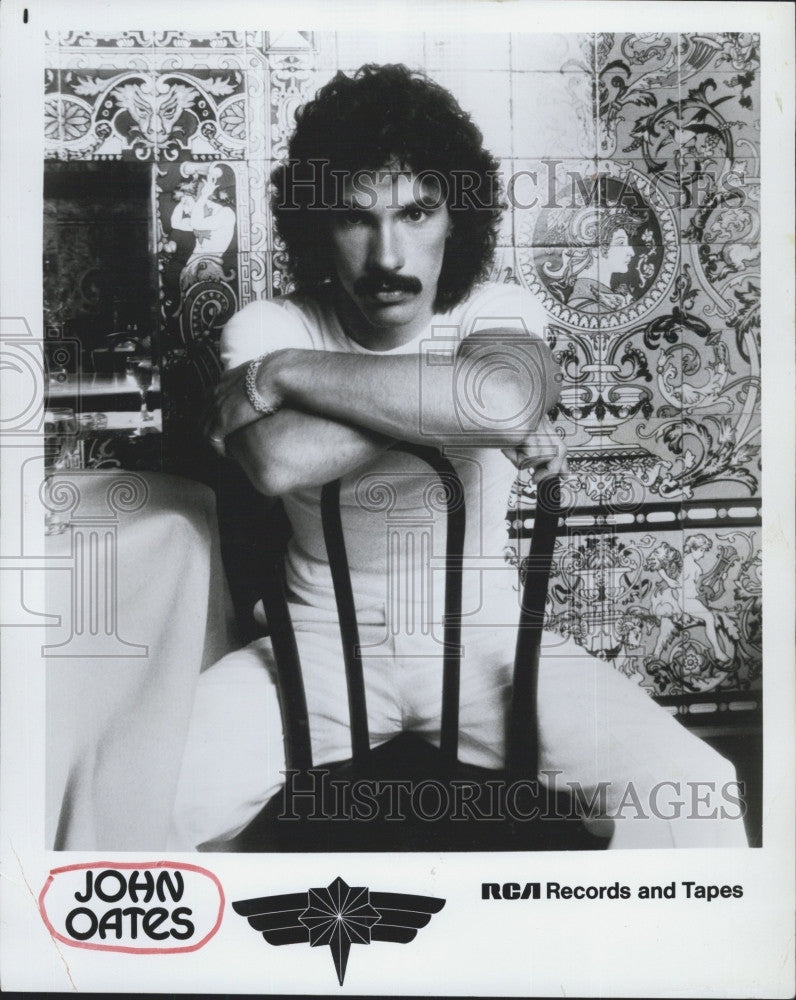 1977 Press Photo Musician, John Oates on RCA records - Historic Images