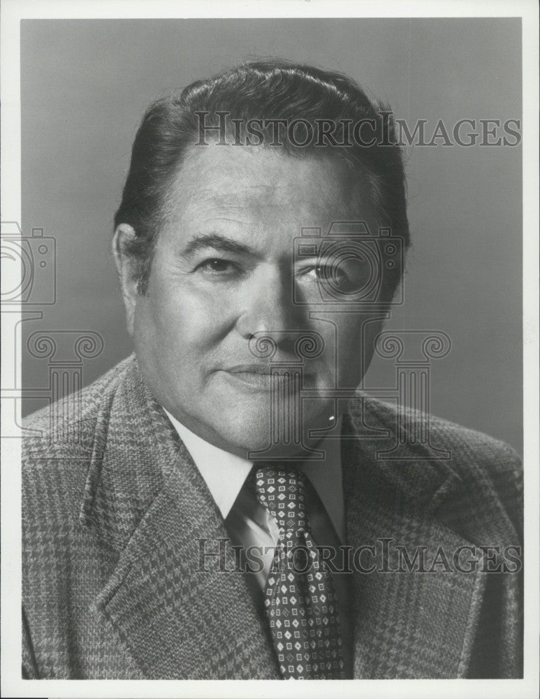 1973 Press Photo Actor Simon Oakland in &quot;Toma&quot; - Historic Images