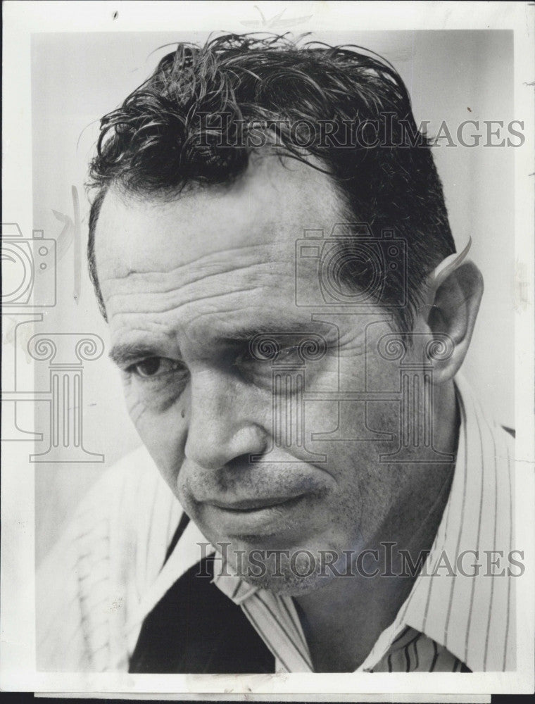 1975 Press Photo Actor Warren Oates in &quot;Dillinger&quot; - Historic Images