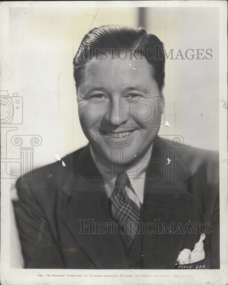1937 Press Photo Jack Oakie starring  in  "Florida Special" - Historic Images