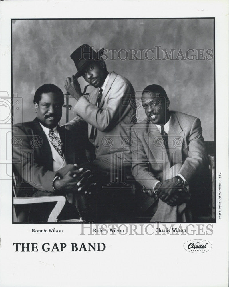 1989 Press Photo Members Of The Gap Band - Historic Images