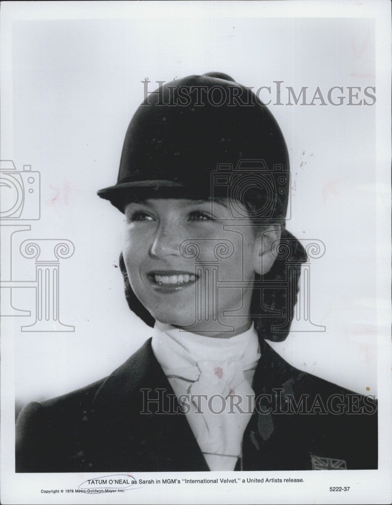 1978 Press Photo Actress Tatum O&#39;Neal in &quot;International Velvet&quot; - Historic Images