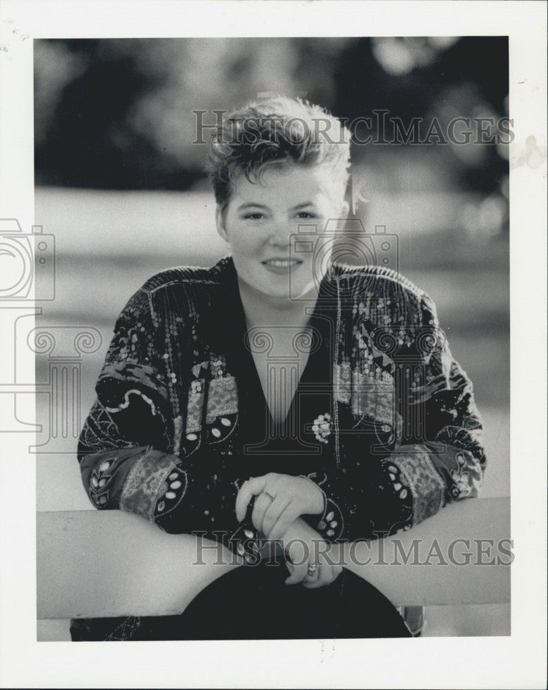 Press Photo Folk Singer Maura O&#39;Connell - Historic Images