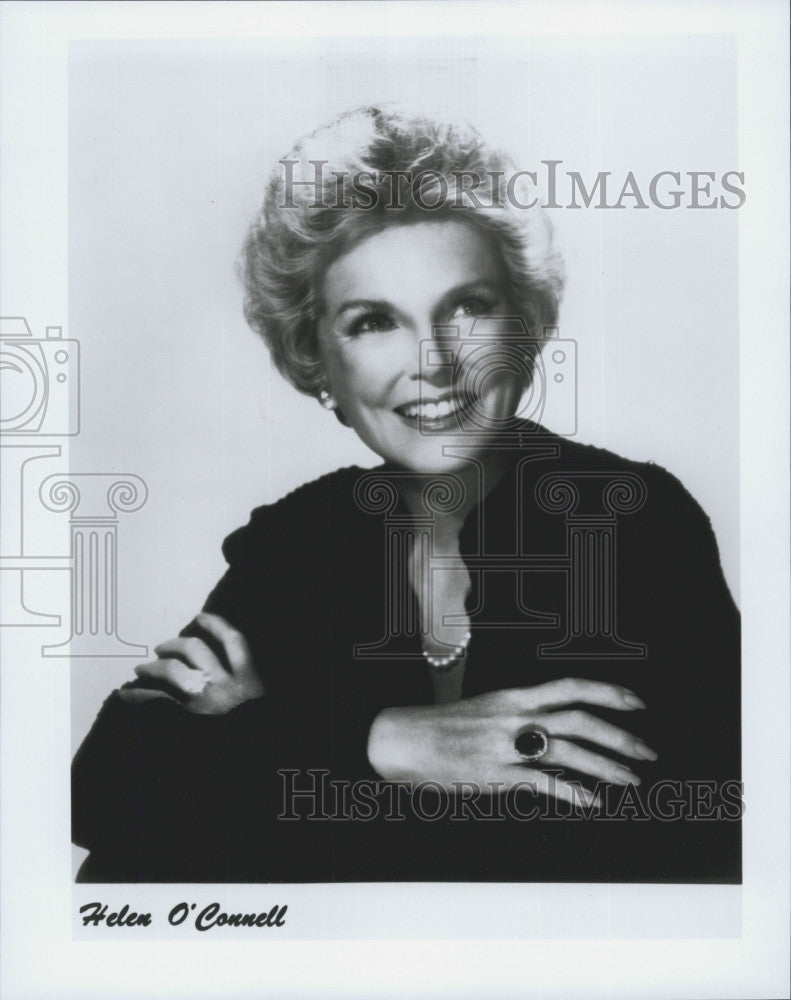 Press Photo Singer Helen O&#39;Connell - Historic Images