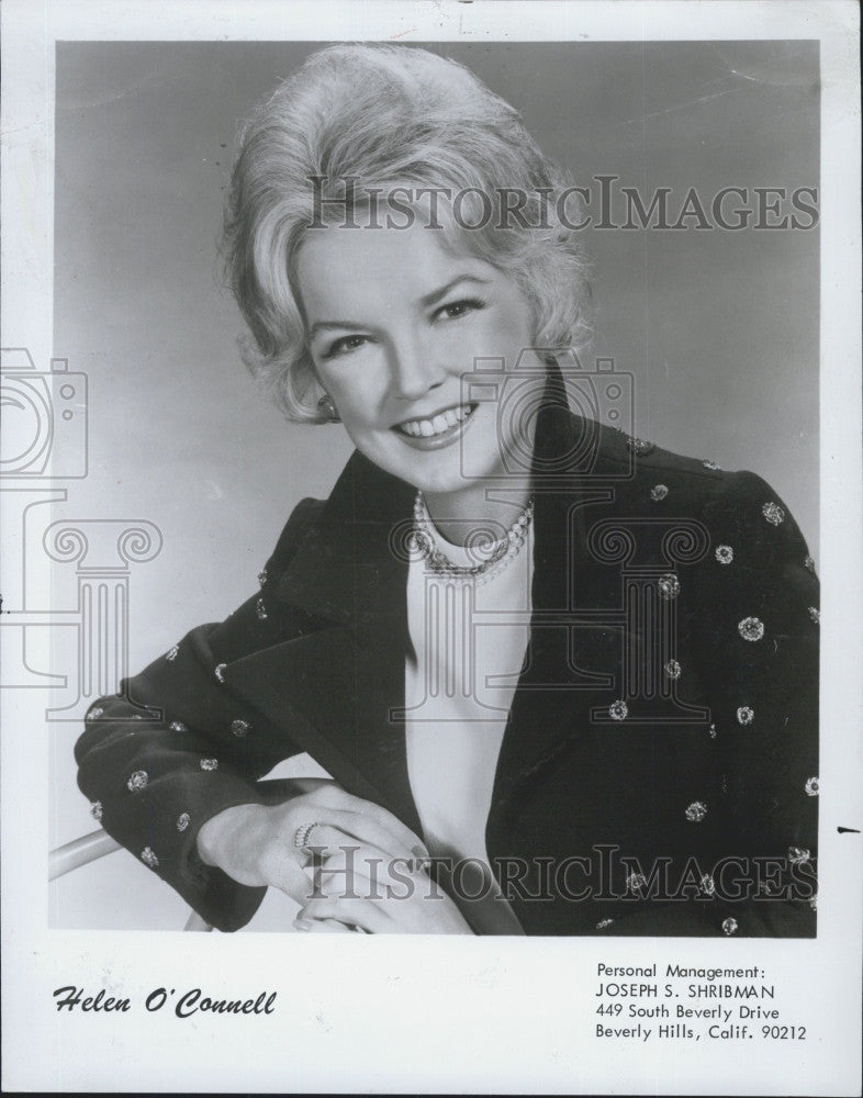 1977 Press Photo Singer Helen O&#39;Connell - Historic Images