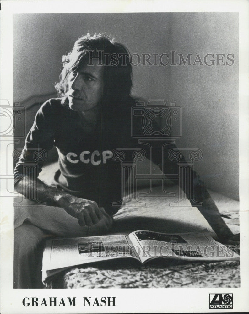 Press Photo Graham Nash - Historic Images