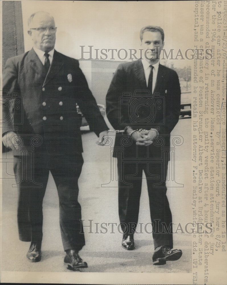 1967 Press Photo George Nasser Convicted of Murder &amp; Attorney F Lee Bailey - Historic Images