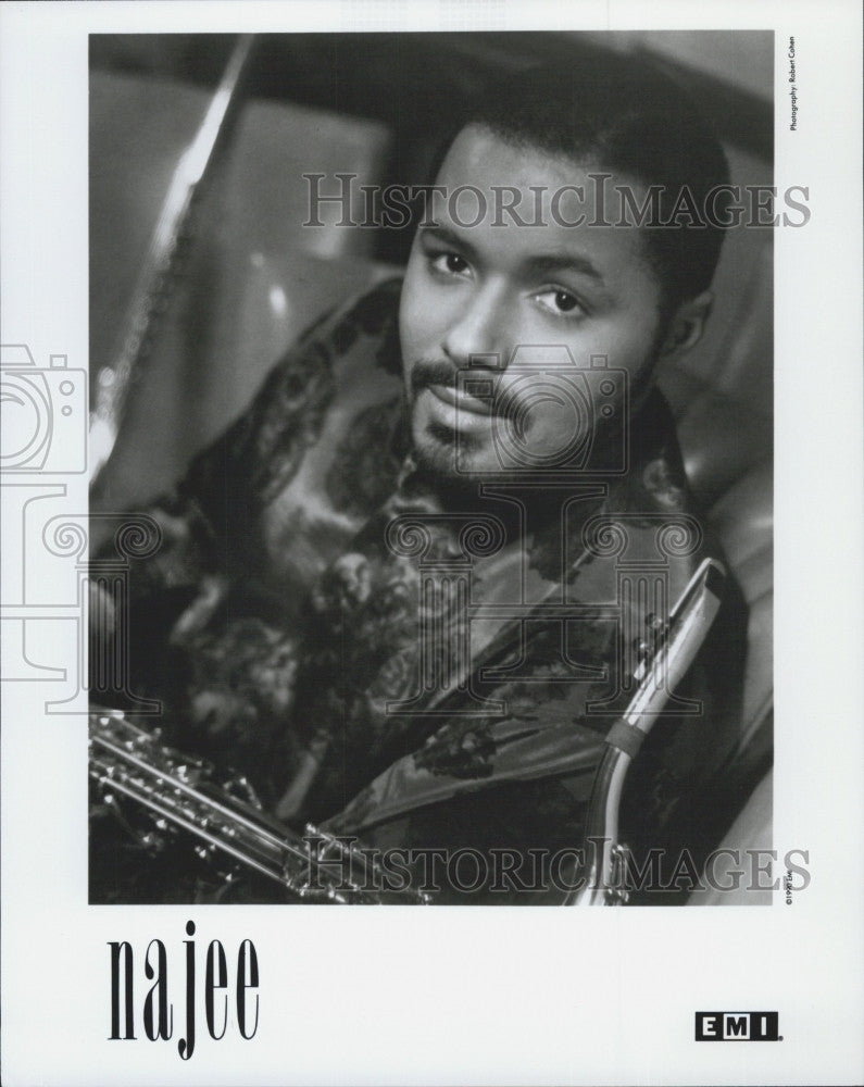 Press Photo Musician Najee - Historic Images