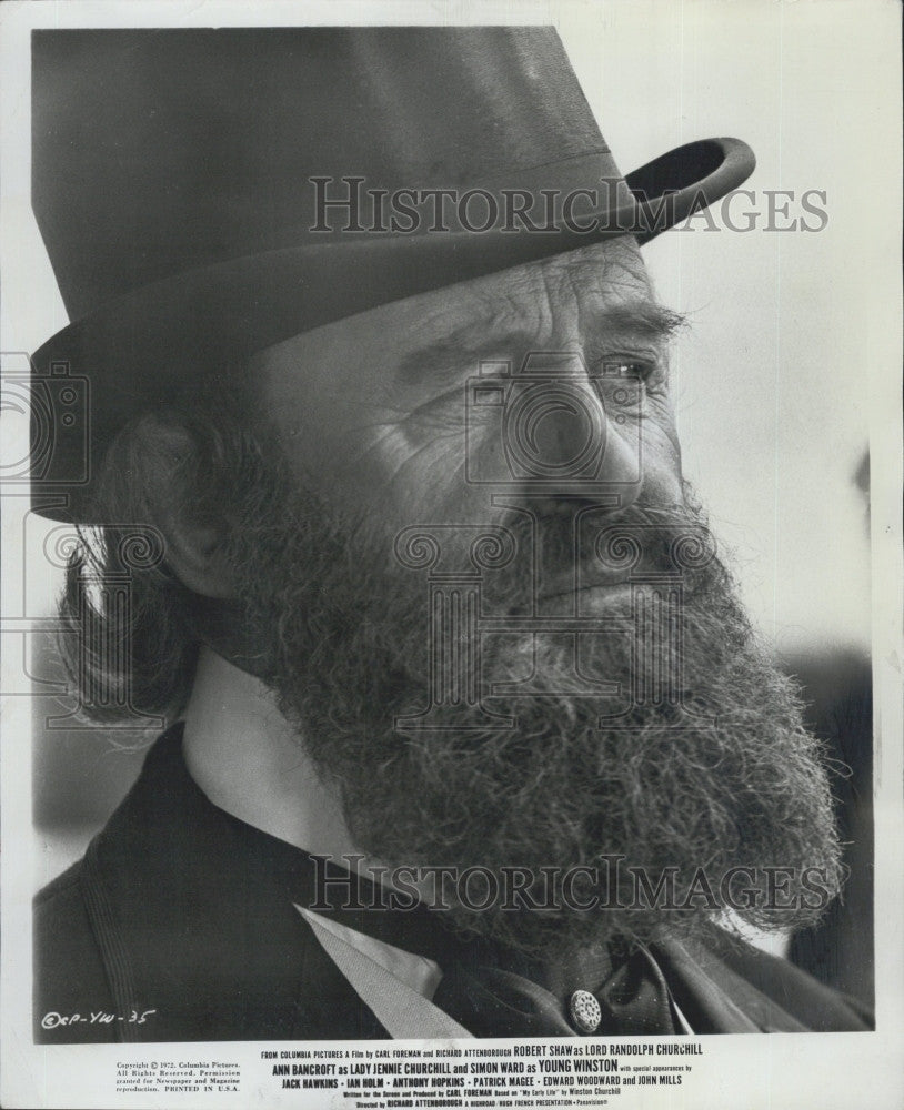 1972 Press Photo Actor Lawrence Naismith in &quot;Young Winston&quot; - Historic Images