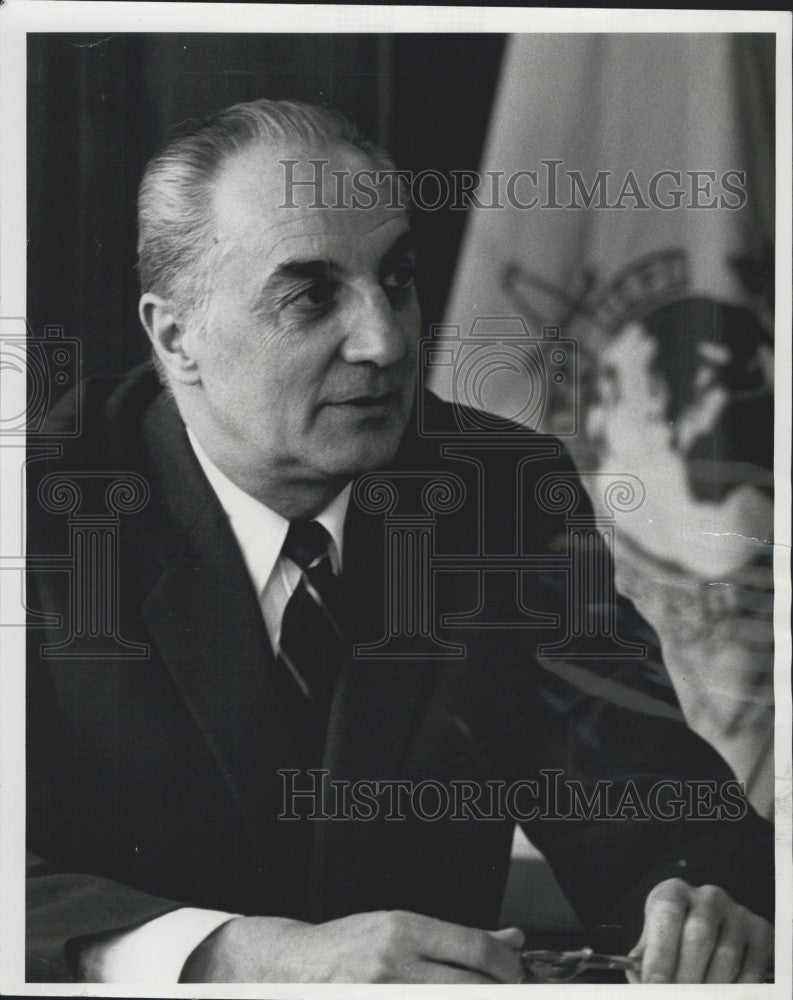 1972 Press Photo Secretary-General of Interpol Jean Napote - Historic Images