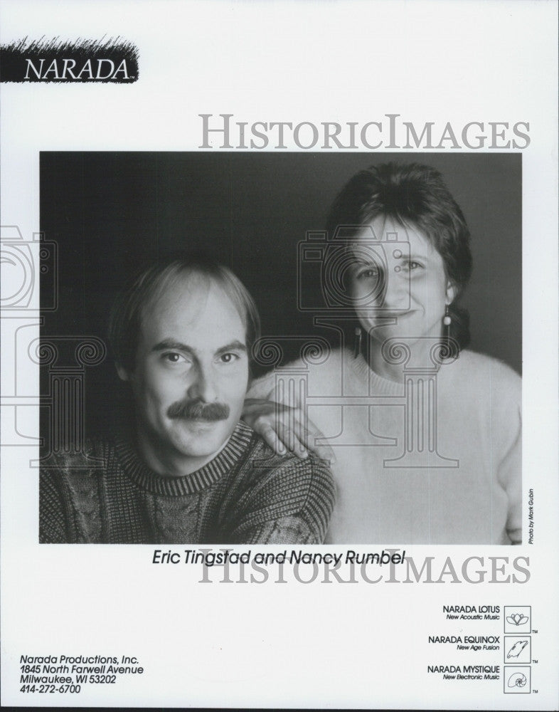 Press Photo Musicians And Singers Eric Tingstad And Nancy Rumbel - Historic Images